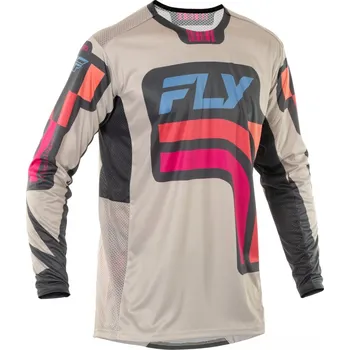 Moto dres Dres LITE VICE, FLY RACING - USA 2025 (šedá/růžová) (Velikost: M)