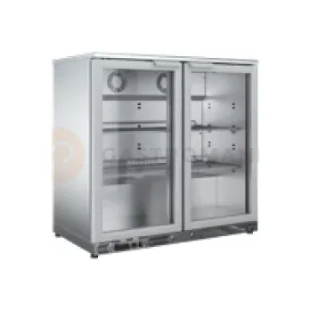 Chladicí barová skříň, inox 925x565x800 mm | ASBER, ERMAU-250 SS