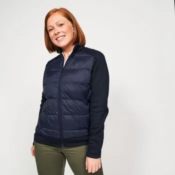 Dámská bunda INESIS Dámská golfová hybridní prošívaná bunda CW900 L MODRÁ