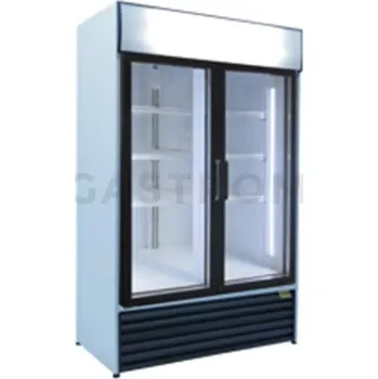 Mrazicí vitrína s osvětleným panelem 2056x740x2115 mm | ASBER, ACE-1653-C HC BL