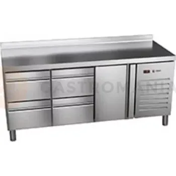 Chladicí stůl 700 mm se zásuvkami GN 1/1 1792x700x850 mm | ASBER, ETP-7-180-14 HC SB40 Essenzial Line