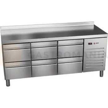 Chladicí stůl 700 mm se zásuvkami GN 1/1 1792x700x850 mm | ASBER, ETP-7-180-06 HC SB40 Essenzial Line