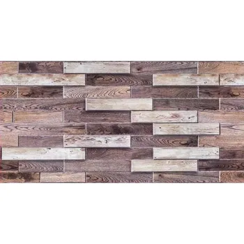 Samolepicí PVC 3D dřevěný obklad dub tmavý 60 x 30 cm 1 ks Obklad Samolepicí PVC 3D dřevěný obklad dub tmavý 60 x 30 cm 1 ks