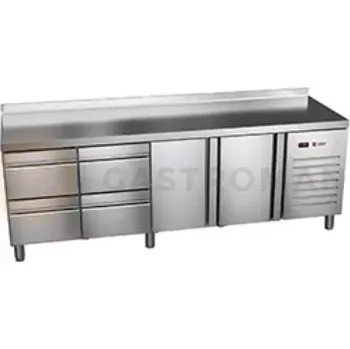 Chladicí stůl 600 mm se zásuvkami 2542x600x850 mm | ASBER, ETP-6-250-24 HC SB40 Essenzial Line