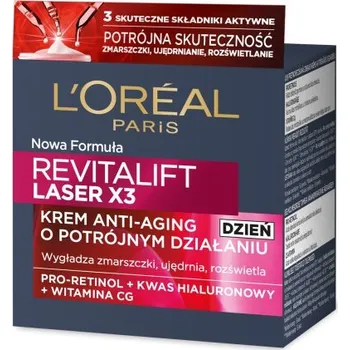 L'Oreal Paris, Revitalift Laser X3 trojitý denní krém proti stárnutí 50ml