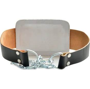 Opasek na cvičení Best body nutrition Dip belt leather opasek kožený na závaží černý Best body nutrition Dip belt opasek kožený na závaží černý