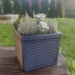 Roto KVĚTINÁČ LINE, šedý, 44x43x38 cm