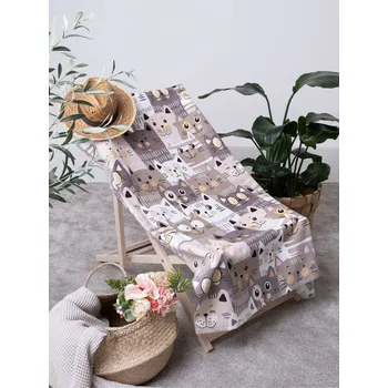 Osuška 90 x 170 cm - Kočičí invaze