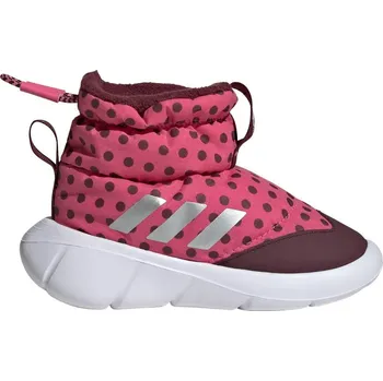 Dívčí sněhule adidas x Disney Mickey and Friends Monofit Kids Pink Fusion/Cloud White/Maroon