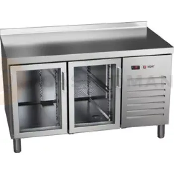 Chladicí stůl se skleněnými dveřmi 600 mm 1492x600x850 mm | ASBER, ETP-6-150-20 HC SB40 GD Essenzial Line