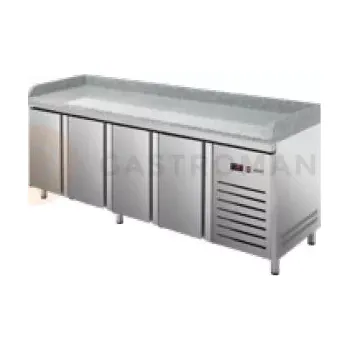 Chladicí stůl na pizzu 700 mm GN 1/1 2242x700x850 mm | ASBER, ETP-7-225-40 HC GR