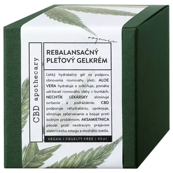 Pleťový krém Rebalanzační pleťový gélkrém s konopným extraktem