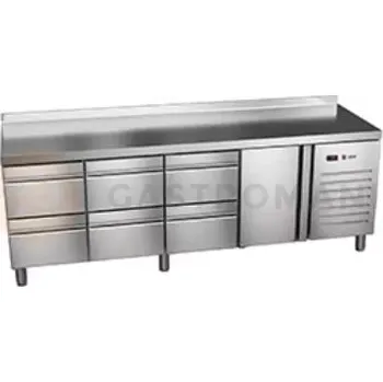 Chladicí stůl 600 mm se zásuvkami 2542x600x850 mm | ASBER, ETP-6-250-32 HC SB40 Essenzial Line