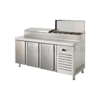 Kombinovaný pizza stůl 700 mm GN 1/1 1792x700x1050 mm | ASBER, ETPZ-180 HC 90NS