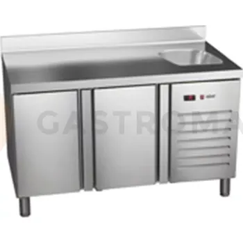 Mrazicí stůl 600 mm s dřezem 2017x600x850 mm | ASBER, ETN-6-200-30 HC S SB40 Essenzial Line