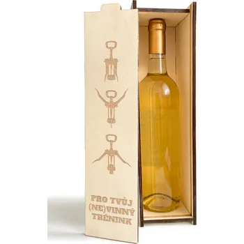 Dřevěná krabice na víno trénink