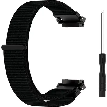 Řemínek na hodinky Nylonový řemínek Ricardo (pro Amazfit T-Rex 2), černý, Quick Release + příslušenství na výměnu