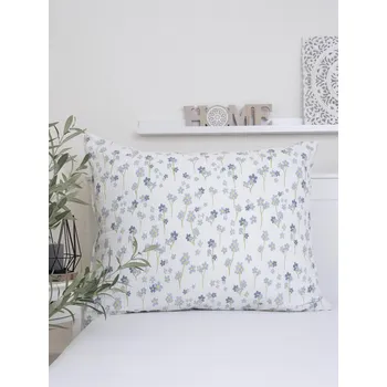 Bytový textil Krepový povlak na polštář Renforcé 70 × 90 cm - Pomněnky