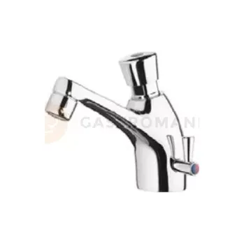 Záložní baterie Samouzavírací nástěnná umyvadlová baterie s boční baterií pro teplou a studenou vodu | ASBER, EP-30