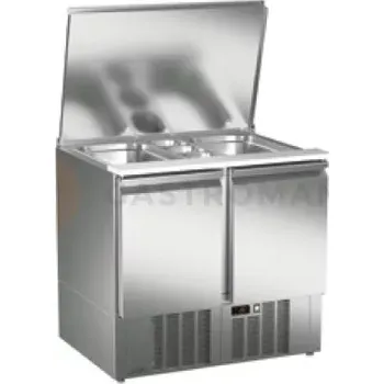 Salátový stůl s polyethylenovou deskou 894x700x861 mm | ASBER, ETS-090