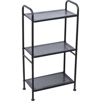 regál Erga Miki, 3-policový regál 405x210x770, černá matná, ERG-YKA-P.MIKI-3