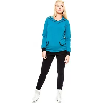 Těhotenské kalhoty Be MaaMaa - KALI černé, vel. L, Velikosti těh. moda L (40)