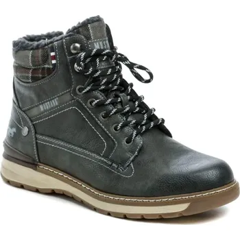 Pánská zimní obuv Mustang 4141-610-259 grafit pánské nadměrné zimní boty EU 47 + DÁREK + Doprava ZDARMA