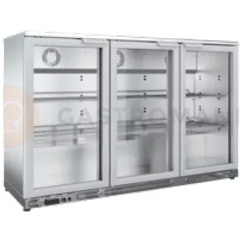 Chladicí barová skříň, inox 1375x565x800 mm | ASBER, ERMAU-350 SS