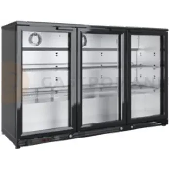 Chladicí barová skříň, černá 1375x565x900 mm | ASBER, ERMA-350