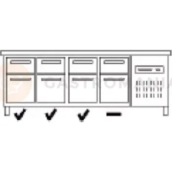 Sada 2 zásuvek (1/3 + 2/3) pro řadu Essenzial 700 mm | ASBER, GDK-7-23