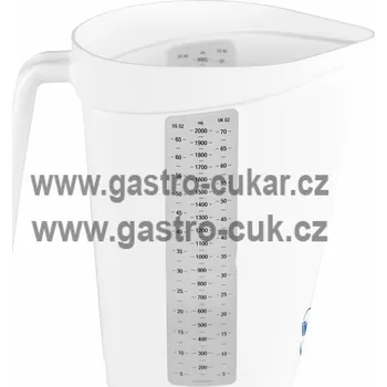 Vikan Odměrka 2 l průhledná stupnice bílá 60005