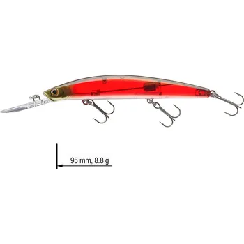 Umělá nástraha Wobler DAIWA Tournament Double Clutch 95SP-G - 9,5 cm - Lazer Red