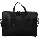 Pánská kožená taška na notebook Greenwood Levons - černá