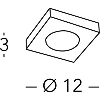 austrolux Stropní svítidlo KOLARZ Click Q, vintage zlatá barva, délka 12 cm zlaté barvy 1 x 7 W LED - Doprava zdarma