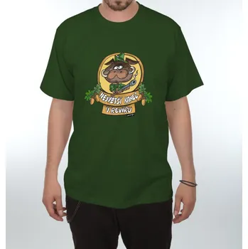 Pánská móda Tričko - Největší kanec Barva: Zelená, S