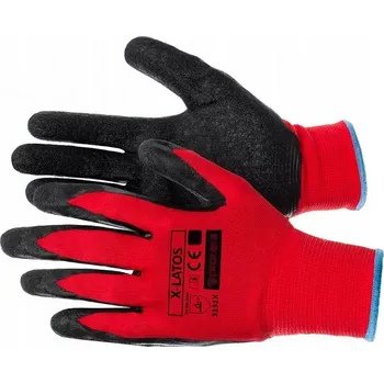 Pracovní rukavice Pracovní ochranné rukavice X-LATOS s latexovým povlakem