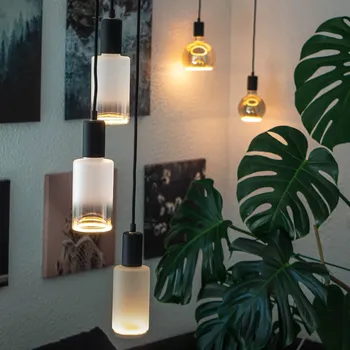 Lampička SEGULA LED žárovka Floating Cylinder E27 4,5 W 922 dim čirý, matný, zlatý - Doprava zdarma