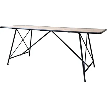 Jídelní židle Dřevěný jídelní stůl kovové nohy Factory - 200*80*78 cm