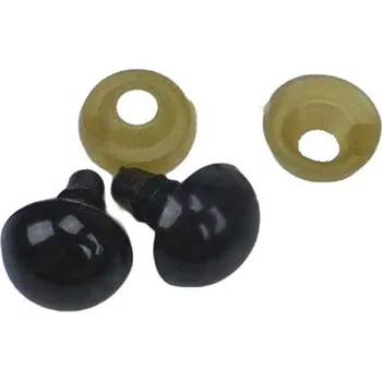 Doplněk k figurce Pro Háčkování Oči bezpečnostní černé 20 mm Počet: 10 párů