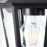 Brilliant Venkovní nástěnné svítidlo Carleen, závěsné, černá, kov, sklo 1 x 60 W - Doprava zdarma