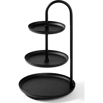 Kovový třípatrový etažér NN01211, černá + vyzvednutí ZDARMA