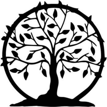 Vsepropejska Strom života 27 dekorace na zeď Rozměr (cm): 38 x 38, Dekor: Černá