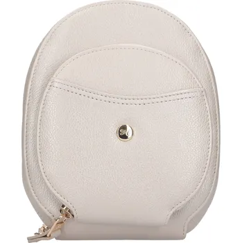 Kabelka Dámská kožená kabelka na mobil a doklady Hexagona Maura - stříbrná