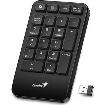 Klávesnice Genius NumPad 1000, Klávesnice, numerická, bezdrátová, Copilot klávesa, 2,4GHz, mini USB přijímač, černá