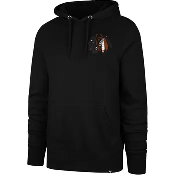 Pánská mikina Pánská mikina 47 Brand NHL Chicago Blackhawks Imprint Backer 47 BURNSIDE Hood M