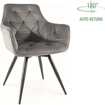 Nábytek Signal Jídelní židle MANGO VELVET | šedá