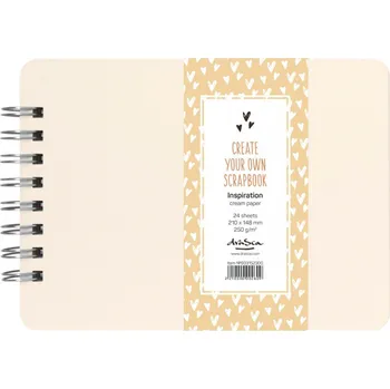 Fotoalbum draSca Scrapbook - Inspiration Album Wire 210x148mm Cream (24 listů - 250g/m2)