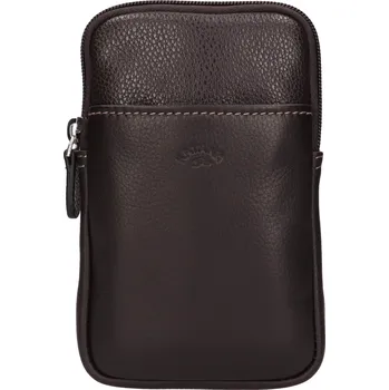 Kabelka Dámská kožená kabelka na mobil a doklady Katana Anastesa - tmavě hnědá