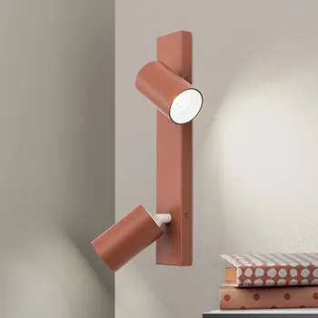 Lampička Orion Stropní reflektor Penn, korálově červená, délka 35 cm, ocel/hliník - Výška stříšky 2 cm; hlava lampy - délka 9 cm, Ø 5,7 cm 2 x 13 W LED - Doprava zdarma