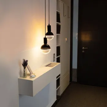 Lampička SEGULA LED-Globe Illusion E27 G125 čirá/černá 5W 1900K stmívání čirá, černá, zlatá - Doprava zdarma